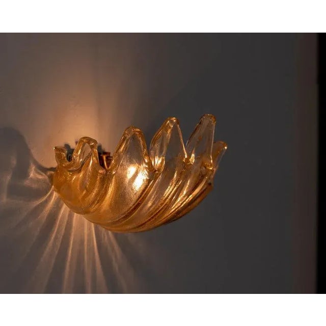 Clamshell Sconces by Barovier E Toso, Set of 2 For Sale - Image 11 of 13