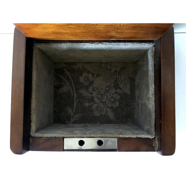 Brown Mid 20th Century Vintage American Folk Art Handcrafted Wood Box by Sue Corbett For Sale - Image 8 of 9