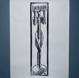 1965 Artist's Proof Abstract Figurative Signed and Numbered Print