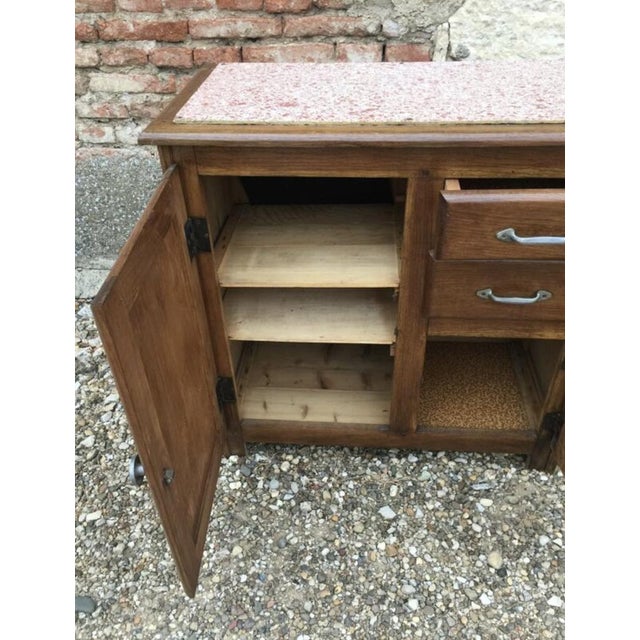 Wood French Sideboard in Solid Oak from Mado For Sale - Image 7 of 12