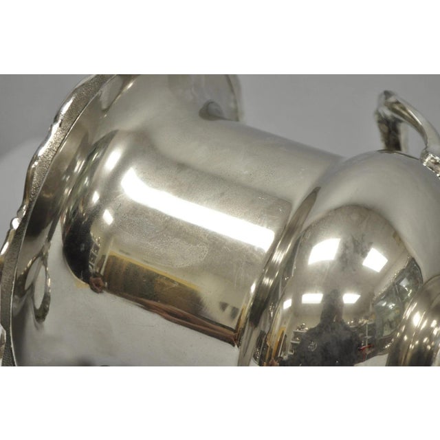 Vintage Gorham Silver Plated Brass Trophy Cup Urn Champagne Chiller Ice Bucket For Sale - Image 14 of 17