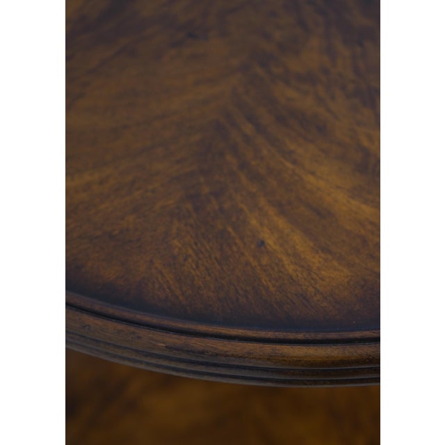 English Theodore Alexander Althorp Mahogany and Brass Two-Tier Dumbwaiter Table For Sale - Image 3 of 13