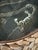 Contemporary Vintage 1970’s 13” Signed Handmade Glazed Concave Shallow Bowl in Olive, Brown, Deep Terracotta & Off White For Sale - Image 3 of 16