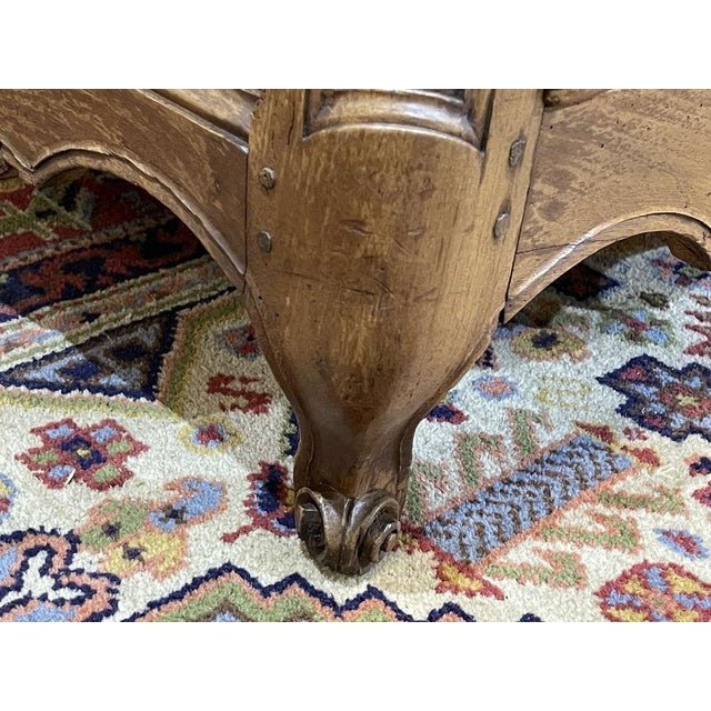 18th Century Louis XV Walnut Chest of Drawers with Grey Top For Sale - Image 18 of 18
