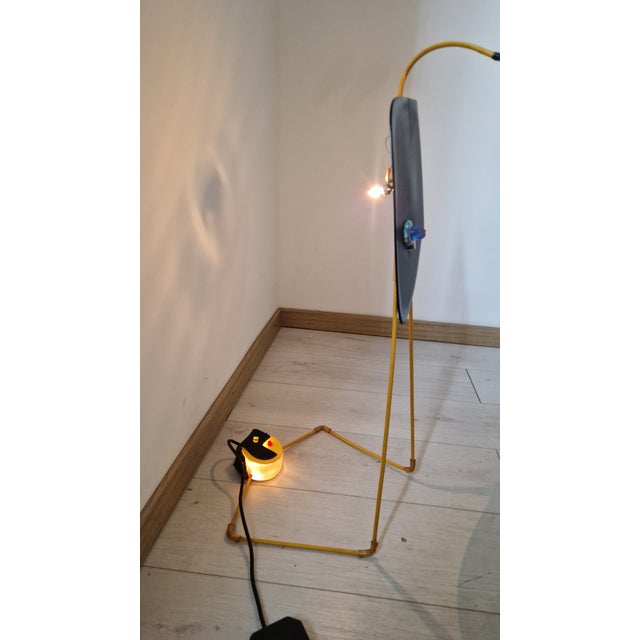 Sculpture Table Lamp in Iron and Plastic, 1980s For Sale - Image 18 of 18