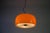 Mid-Century Orange Glass Ceiling Lamp attributed to Stilnovo, Italy, 1960s For Sale - Image 15 of 17