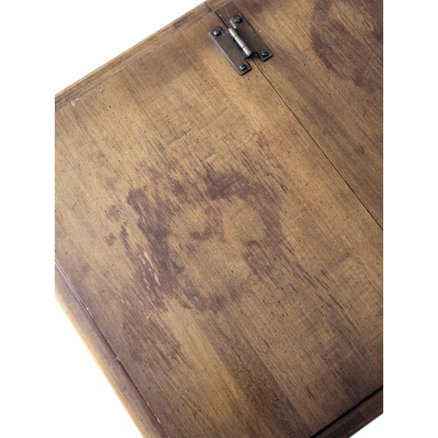 Wood Vintage Kling Colonial Maple Sugar Chest Style Storage Table Circa 1970s For Sale - Image 7 of 18