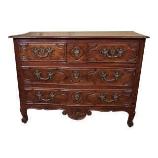 Early 19th Century French Regence Oak Commode For Sale