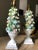 Midcentury Italian modern capodimonte porcelain topiary floral table lamp. Gorgeous handmade midcentury soft-paste...