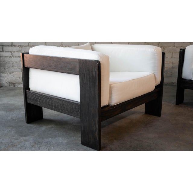 Vintage Attributed to Tobia Scarpa for Knoll 'Bastiano' Attributed Chairs - A Pair For Sale - Image 10 of 18