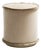 IL Pouf Tone On Tone Beige by Lo Decor For Sale