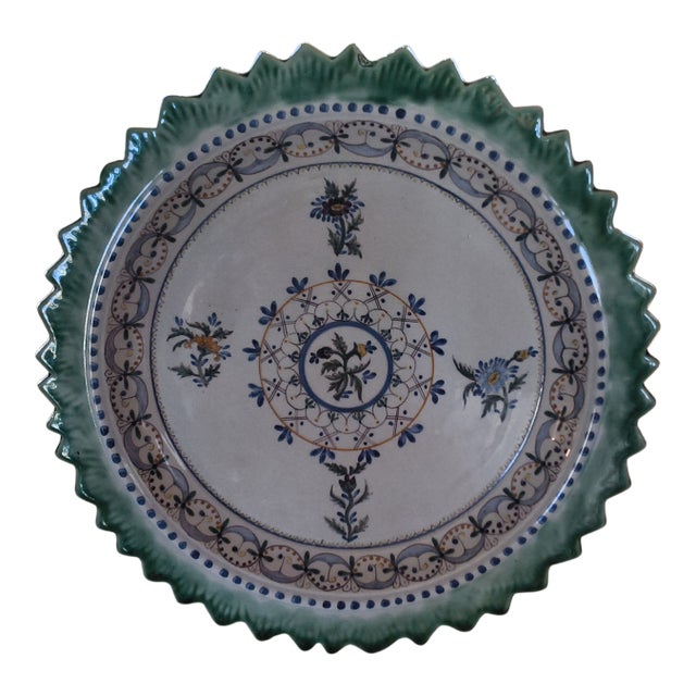 Vintage Large Carvalhinho Porto Decorative Plate, Portugal, Multicolor For Sale