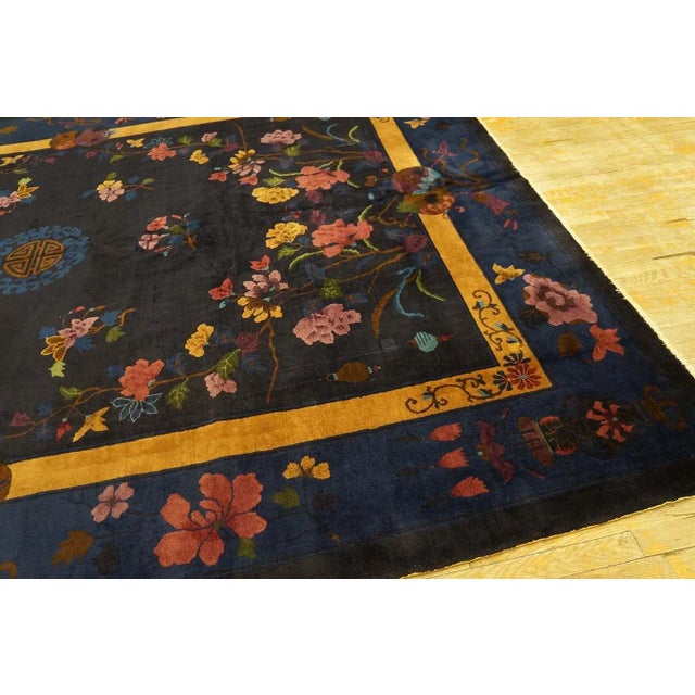 1920s Antique Chinese Art Deco Carpet For Sale In New York - Image 6 of 12