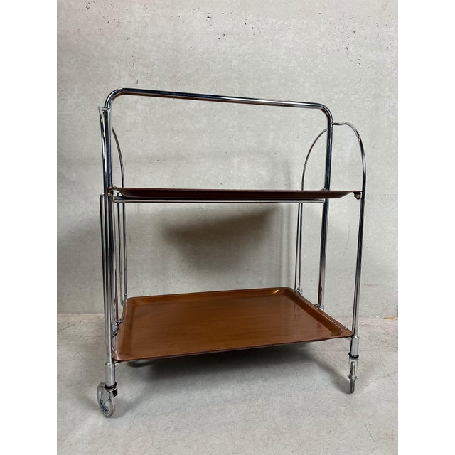 Vintage Foldable Serving Table from Gerlinol, 1950s For Sale - Image 12 of 12