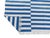 Textile Handmade Sky Blue and White Cotton Vegetable Dyed Striped Rug - 14'x16' For Sale - Image 7 of 9