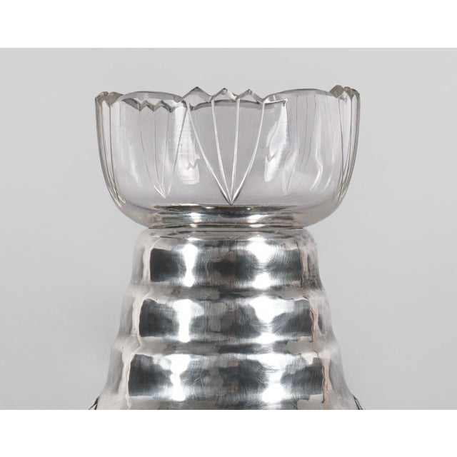 Vintage Danish Art Nouveau Silverplate Vase by Carl M. Cohr, 1920s For Sale - Image 4 of 6