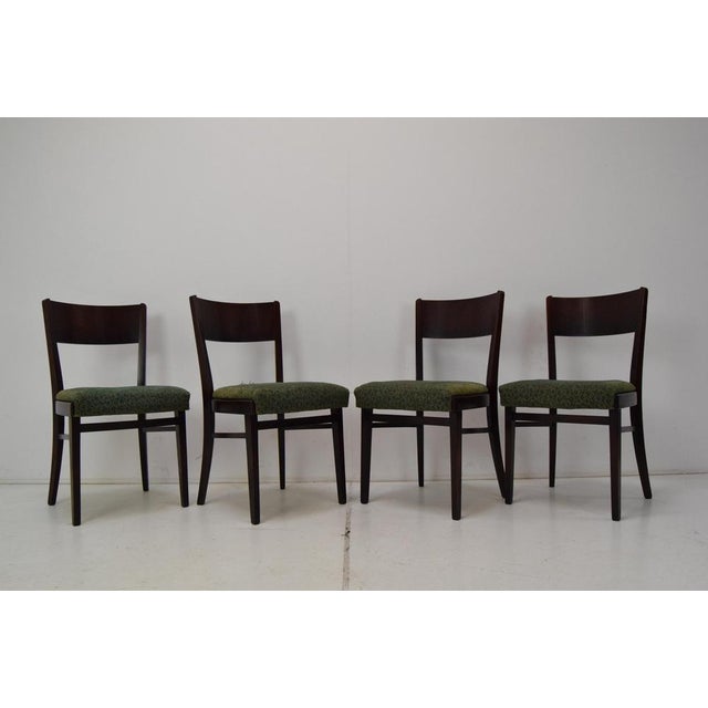 Brown Dining Chairs from Interier Praha, 1950s, Set of 4 For Sale - Image 8 of 18
