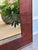 Early 20th Century Antique Handmade Mirror With Flame Mahogany Veneer For Sale - Image 5 of 7