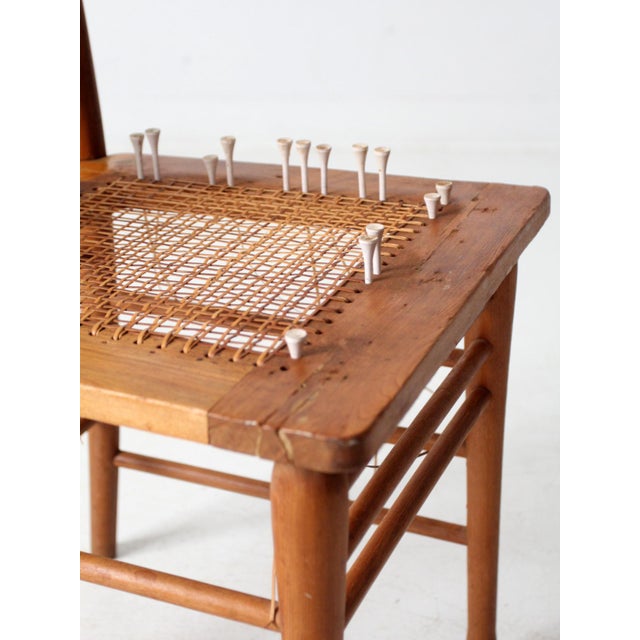 Brown Antique Spindle Back Chair Art Installation For Sale - Image 8 of 10