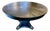 Restoration Hardware Addison Round Jupe Extension Dining Table (Black Oak) For Sale