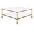 Brand new special order item. Not vintage. Classic detailing takes a fresh turn with the Schiffer table. Twisted-rope legs...