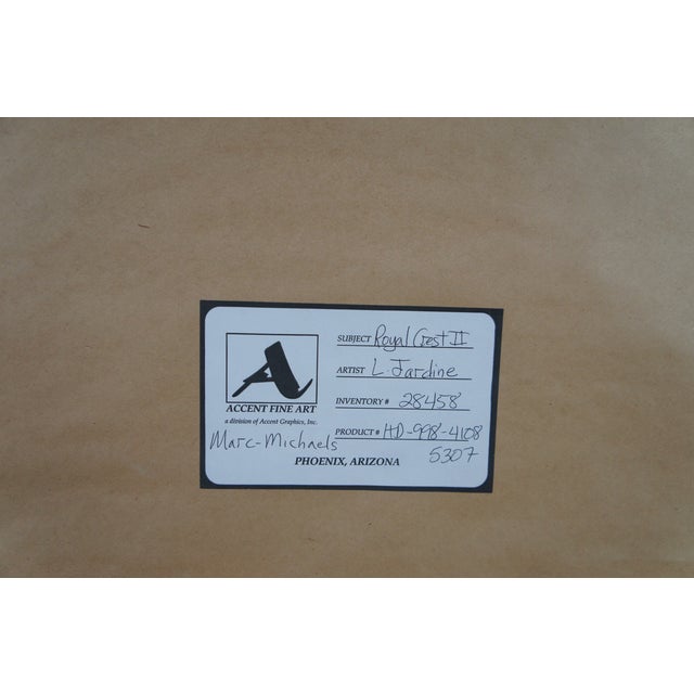 Late 20th Century English British Heraldic Shield Coat of Arms Royal Crest II Print by L. Jardine For Sale - Image 9 of 11