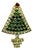 1950s Vintage Boho Chic Americans Hollywood Regency Rhinestone Christmas Tree Brooch. For Sale