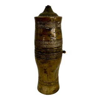 Antique Thai Bronze Lime Box For Sale