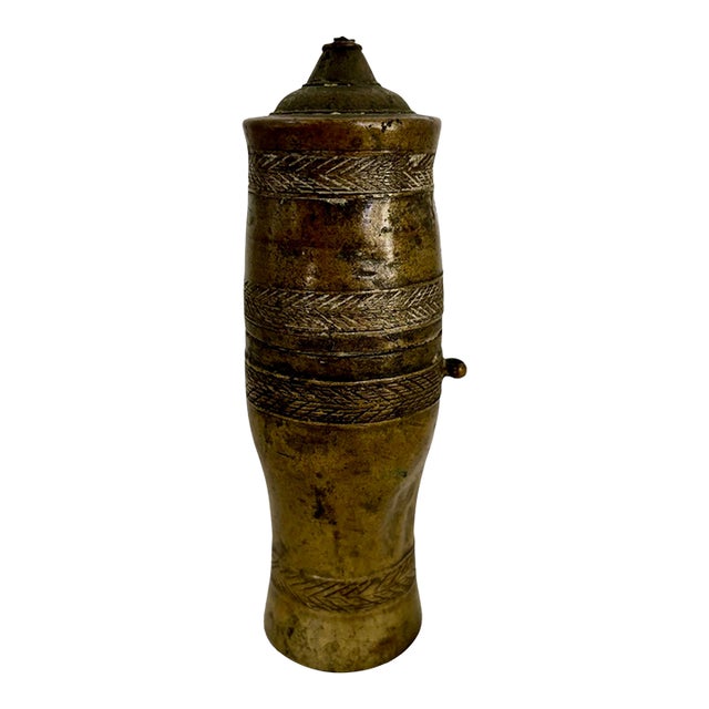 Antique Thai Bronze Lime Box For Sale
