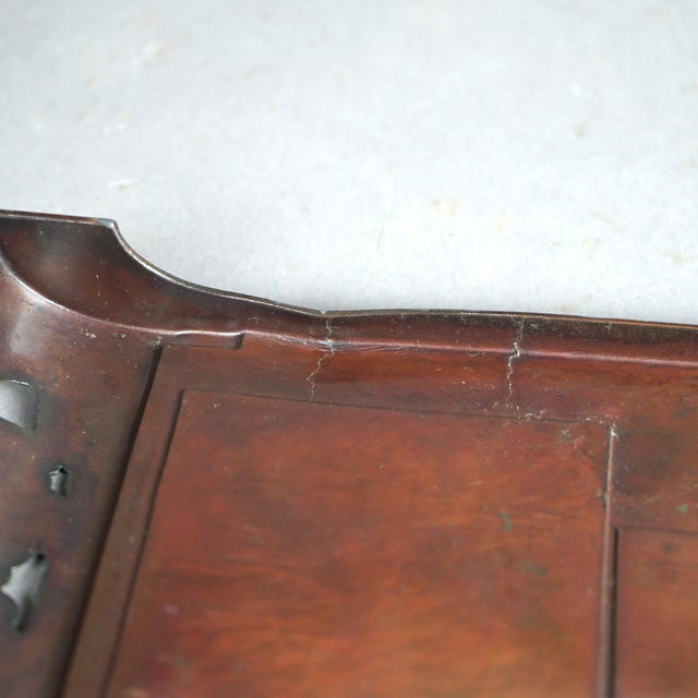 Antique Aesthetic Movement Mixed Metal Desk Organizer 1870 For Sale - Image 4 of 12