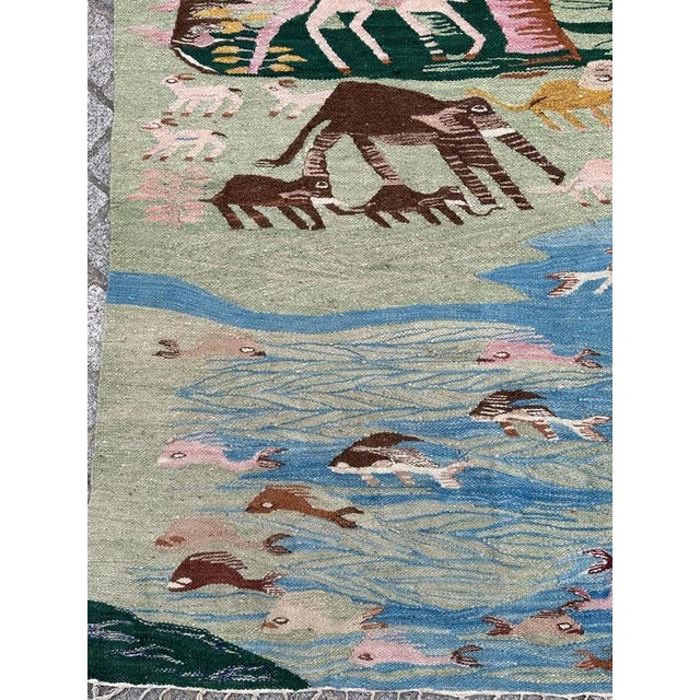 Vintage Egyptian Tapestry, 1950s For Sale - Image 4 of 18