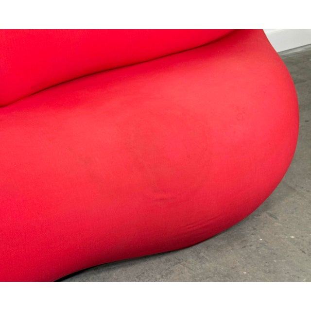 Red Vintage Studio 65 for Gufram Bocca Lips Sofa Red Postmodern Italian Pop Art Design For Sale - Image 8 of 12
