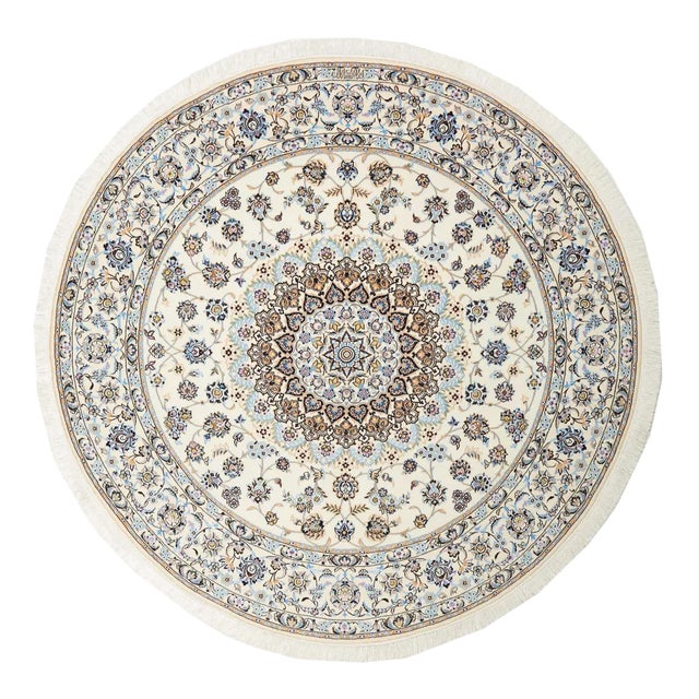 Nain Hand-Knotted Rug in Virgin Wool For Sale