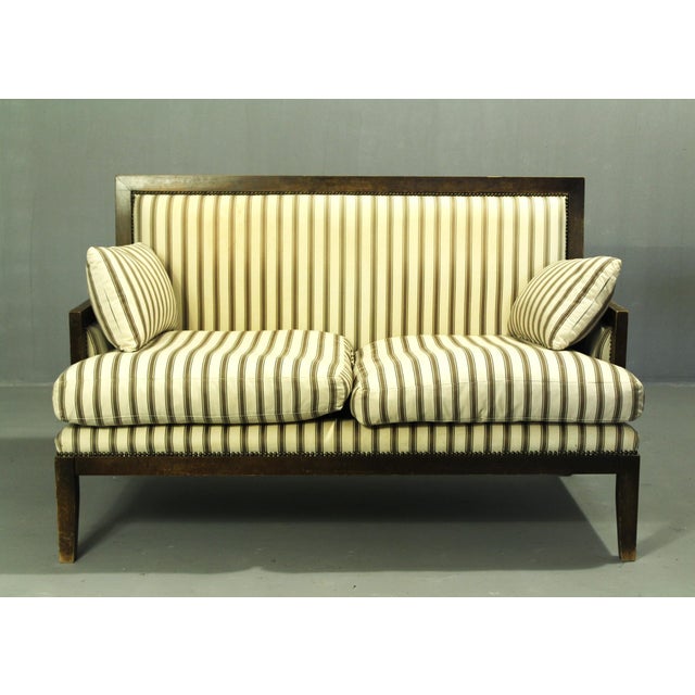Brown Vintage Two-Seater Sofa, Austria, 1920s For Sale - Image 8 of 15