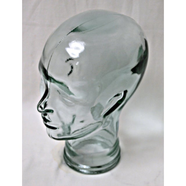 Sculptural Glass Bottle Head Figure For Sale - Image 9 of 9