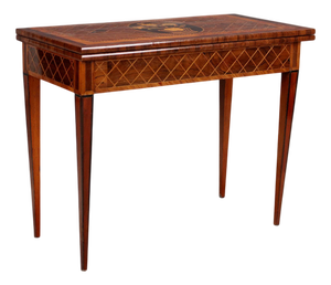 Inlaid Game Table in Rosewood