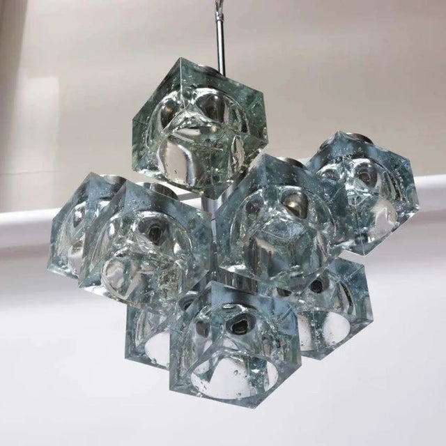 Gaetano Sciolari Vintage Ice Cube Pendant by Gaetano Sciolari For Sale - Image 4 of 8