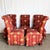 Late 20th Century Vintage Regency Red Skirted Elephant Parsons Dining Chairs - Set of 6 For Sale - Image 5 of 12