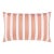 Scalamandre 22" x 14" Piano Stripe Pillow in Peach For Sale