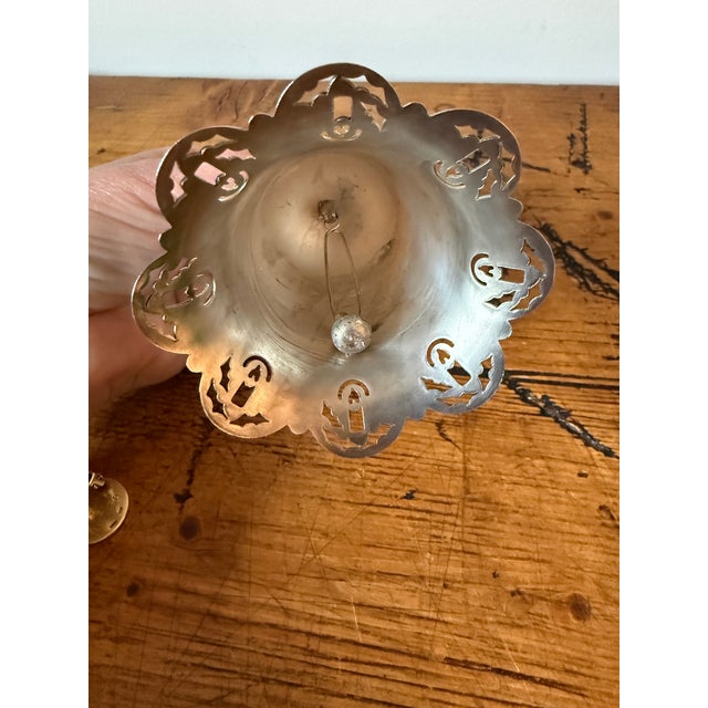 Vintage Towle Silverplated Pierced Christmas Bell Ornament, 1983 For Sale In Portland, OR - Image 6 of 8