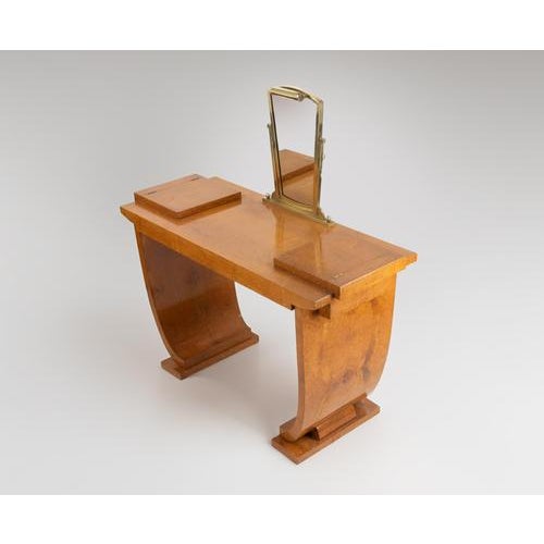 Art Deco Console in Mahogany and Amboyna by Jules Leleu, France, 1923 For Sale - Image 6 of 12