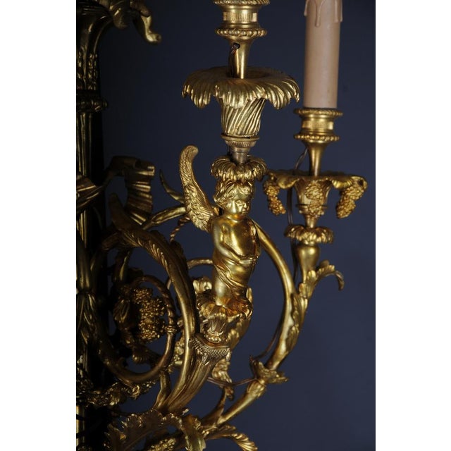 Metal Large Louis XV Gilded Bronze Sconces, Set of 2 For Sale - Image 7 of 16