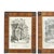 Sacred Art - Lot of five religious engravings. European, 20th century, with Portuguese rosewood frames and metal rosettes;...