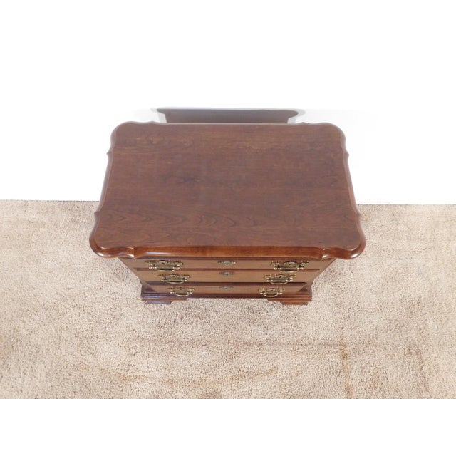 Pa House BachPennsylvania House Solid Dark Cherry 3-Drawer Bachelor's Chest Nightstandelors Chest For Sale - Image 13 of 14