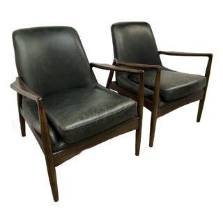 Four Hands Braden Armchairs, Pair For Sale