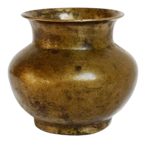Vintage Small Bronze Nepal Ritual Vase