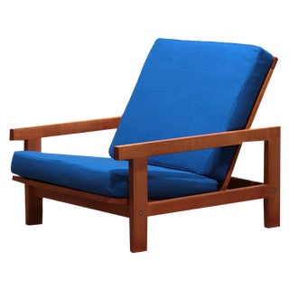 GE421 Getama Oak Armchair with Adjustable Backrest by Hans J. Wegner for Getama, 1970s For Sale