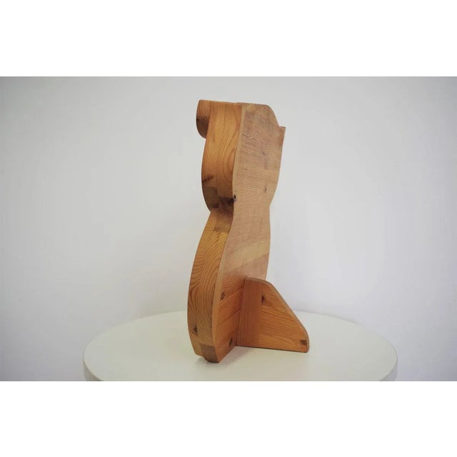 Wood Wood Carving Owl, 1980s For Sale - Image 7 of 11