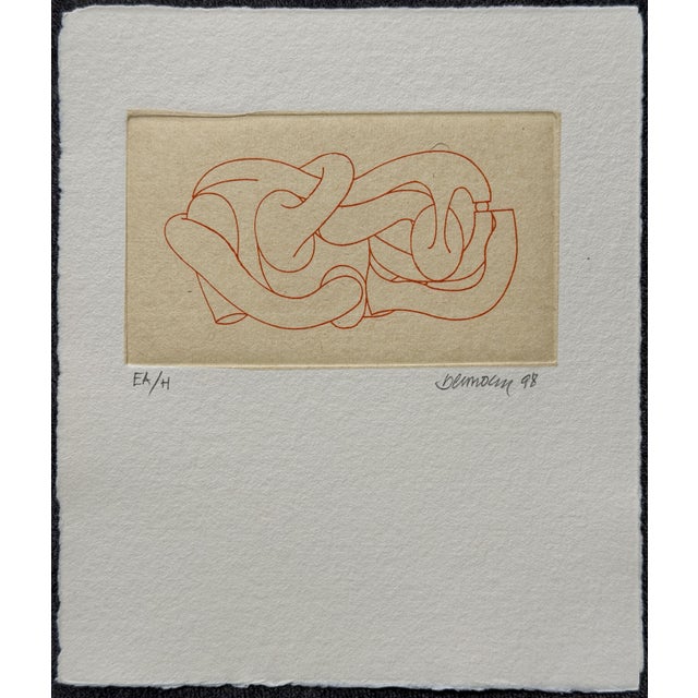 1990s Miguel Ortiz Berrocal, Málaga, Engraving, 1998 For Sale - Image 5 of 5