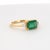 Contemporary 14k Yellow Gold Ring With 0.85ct Emerald & Diamond Accents For Sale - Image 3 of 10